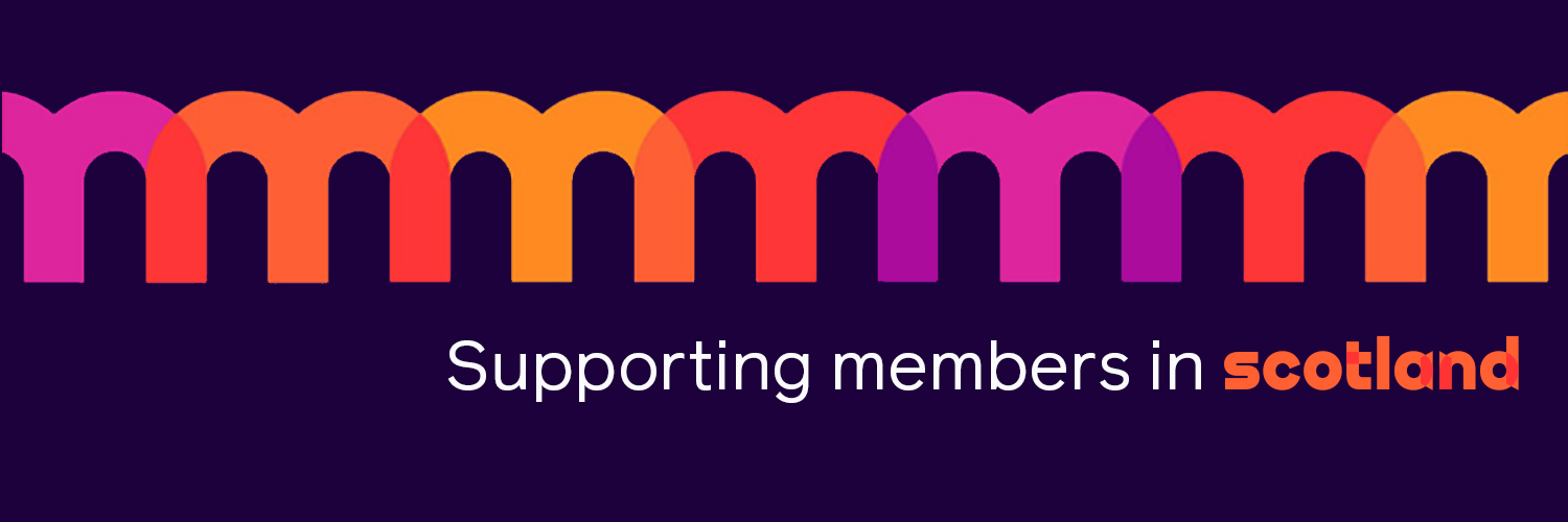 The RCM Scotland's banner