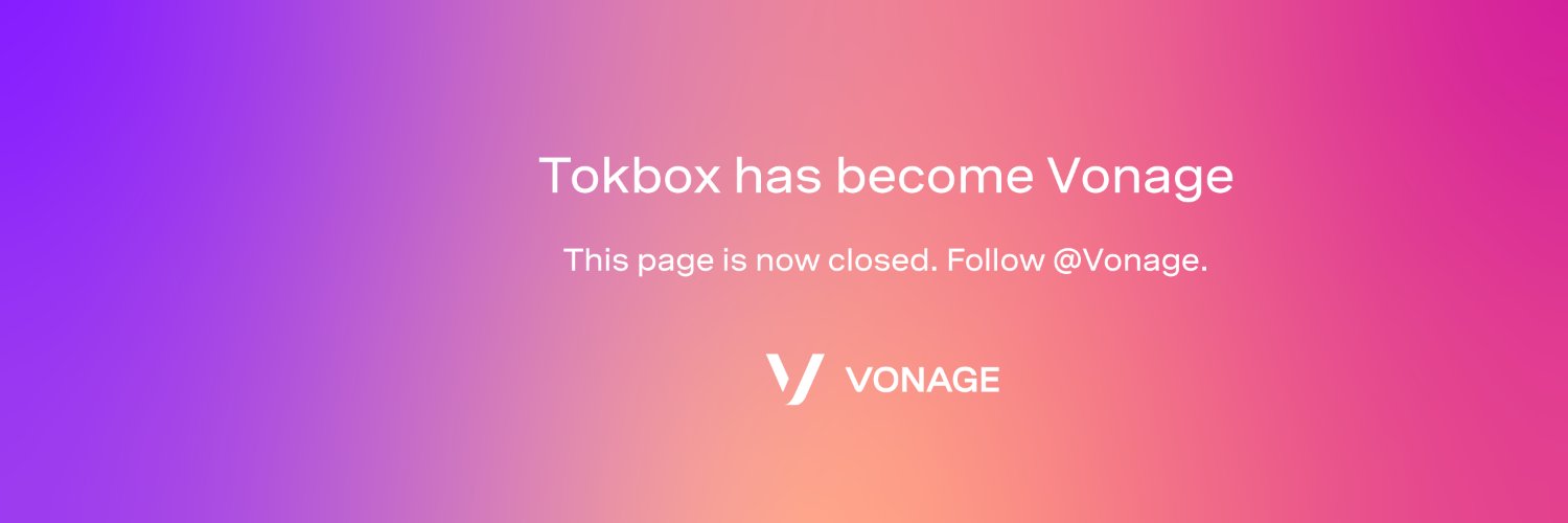 TokBox (now Vonage) banner