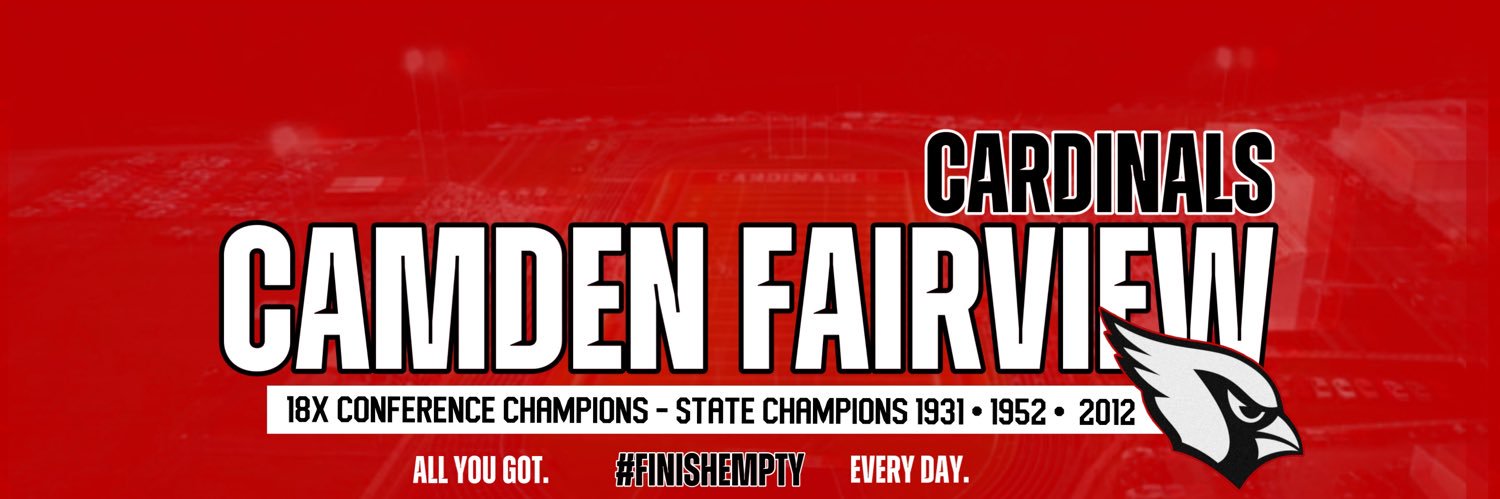 Camden Fairview Cardinal Football banner