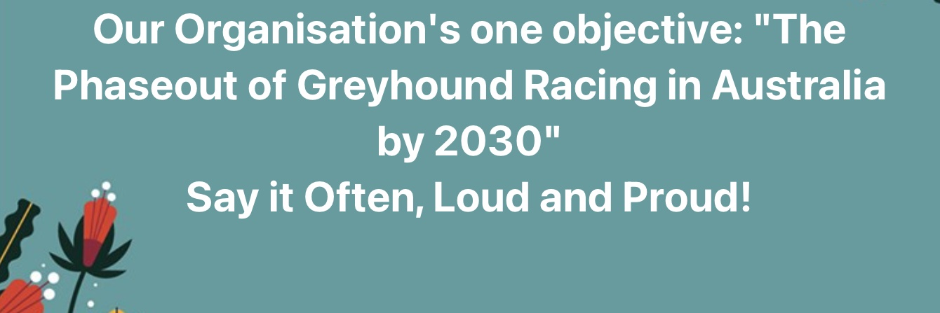 Stop Dog Racing Australia banner