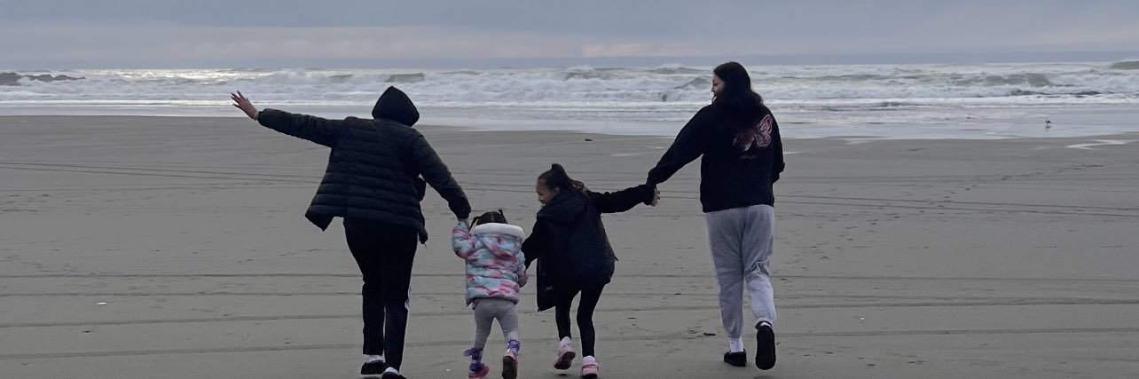 Native monkey family banner