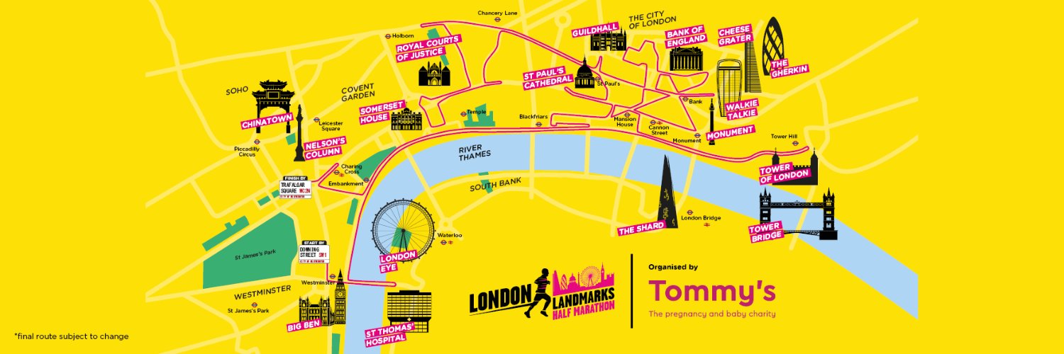 London Landmarks Half Marathon banner