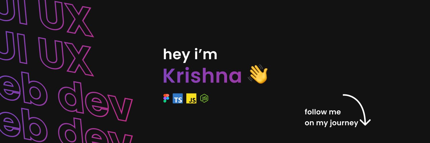 Krishna ☕ banner