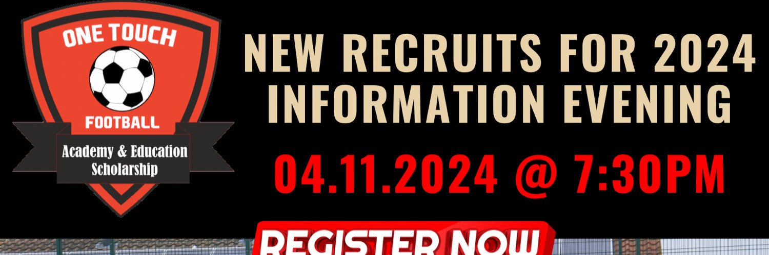 One Touch Football Academy & Education Scholarship banner