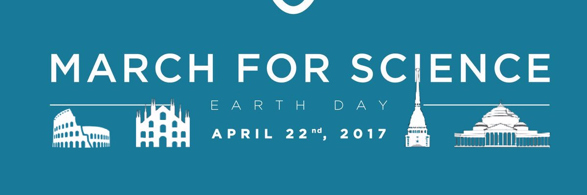 Science March ITALY banner