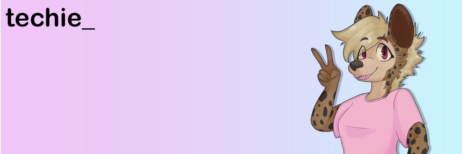 TechieHyena's profile banner image