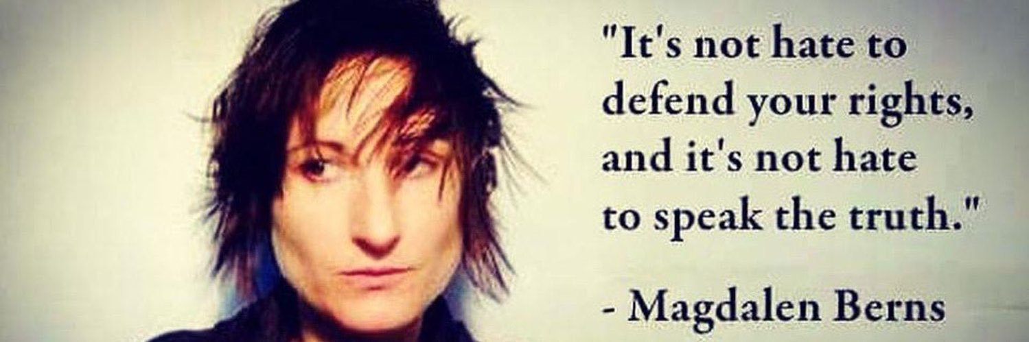 Gillian feral TERF's banner