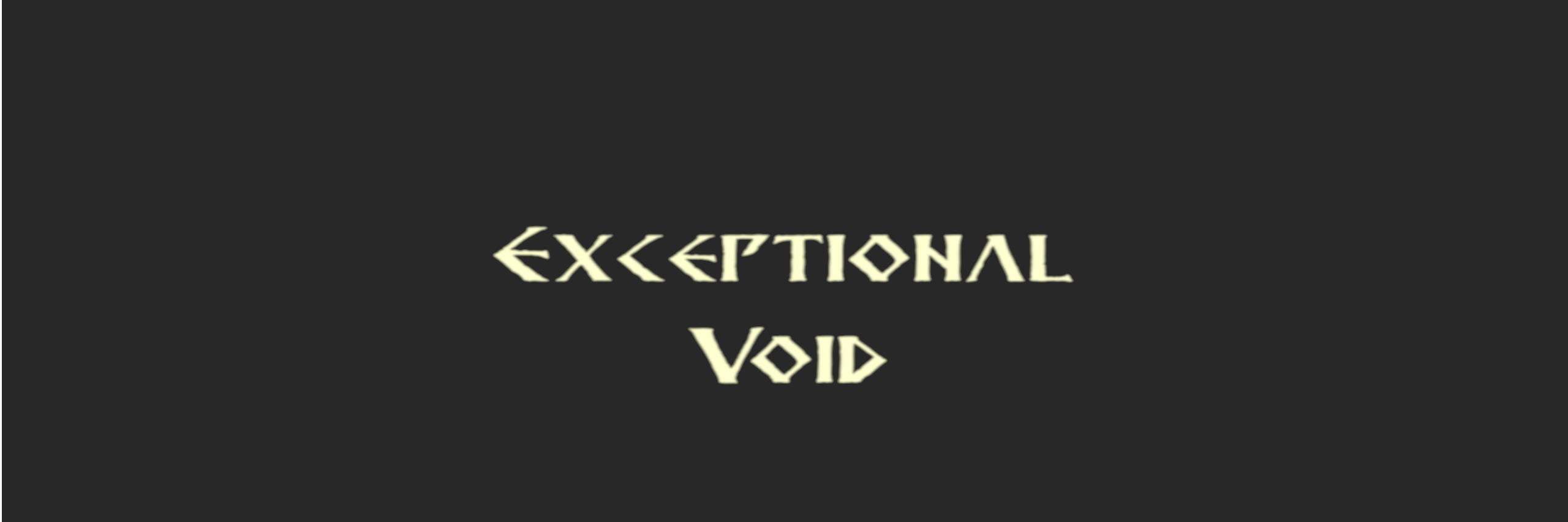 exceptionalvoid's profile banner image