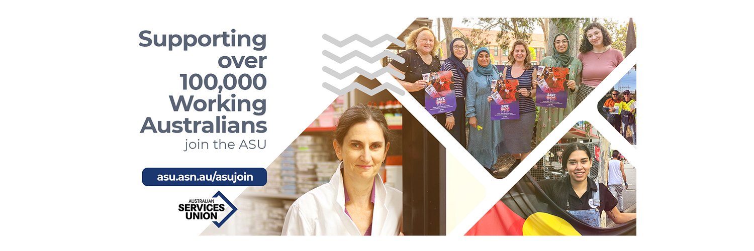 Australian Services Union banner