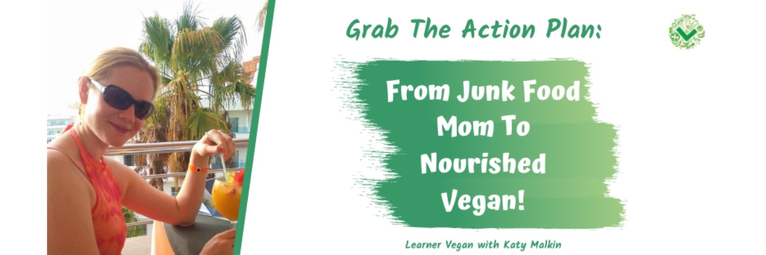 Katy at Learner Vegan banner