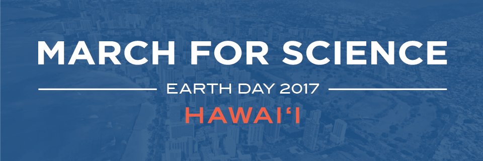 Science March Hawaii banner
