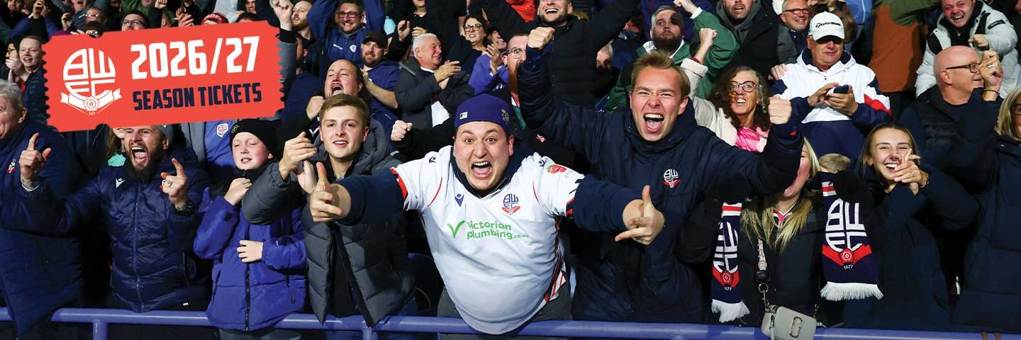 Bolton Wanderers Ticket Office banner