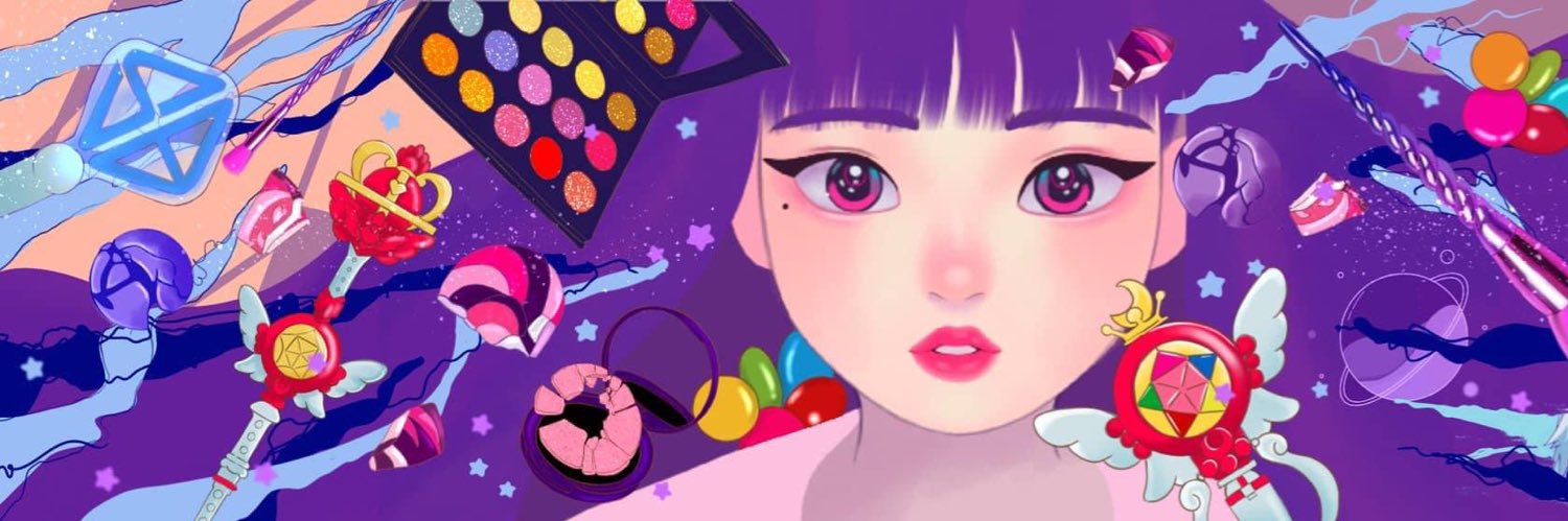 violet banner