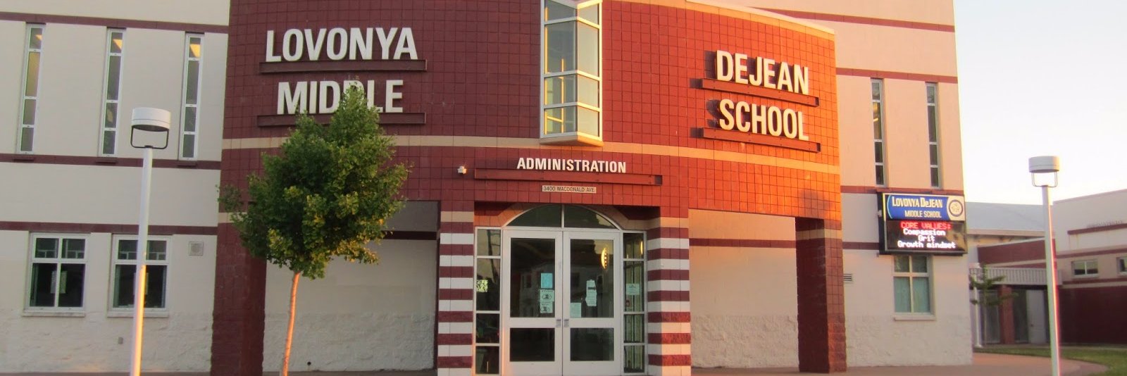 DeJean Middle School banner