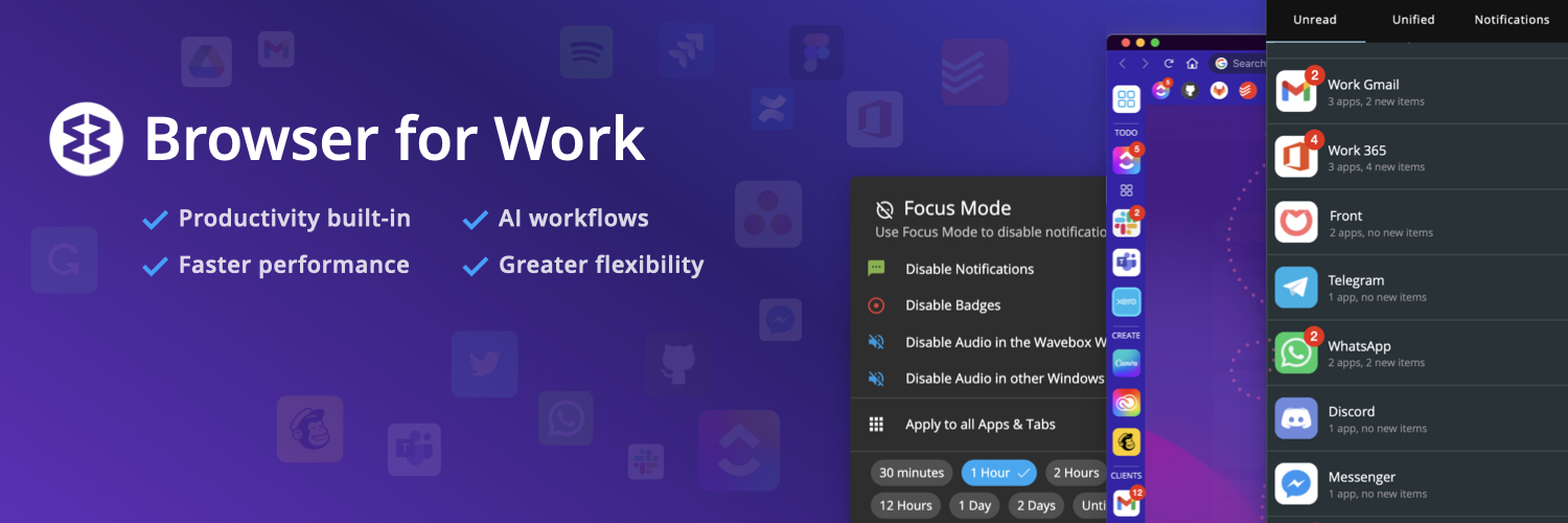 Wavebox Browser for Work banner