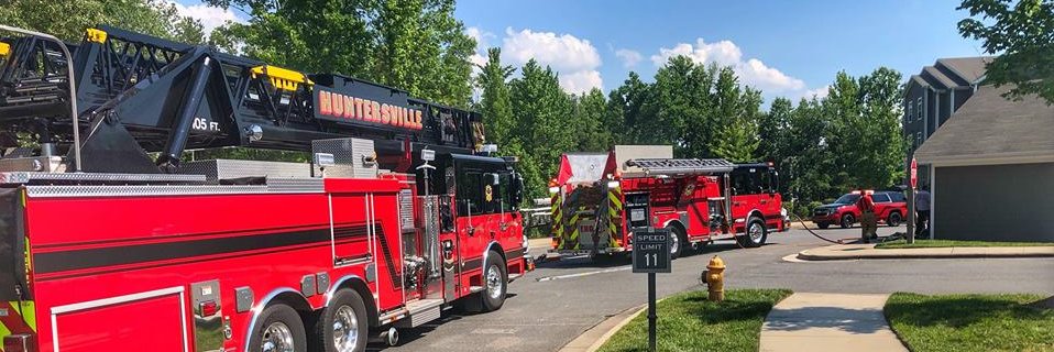 Huntersville Fire banner