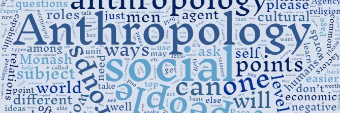 Monash Anthropology banner