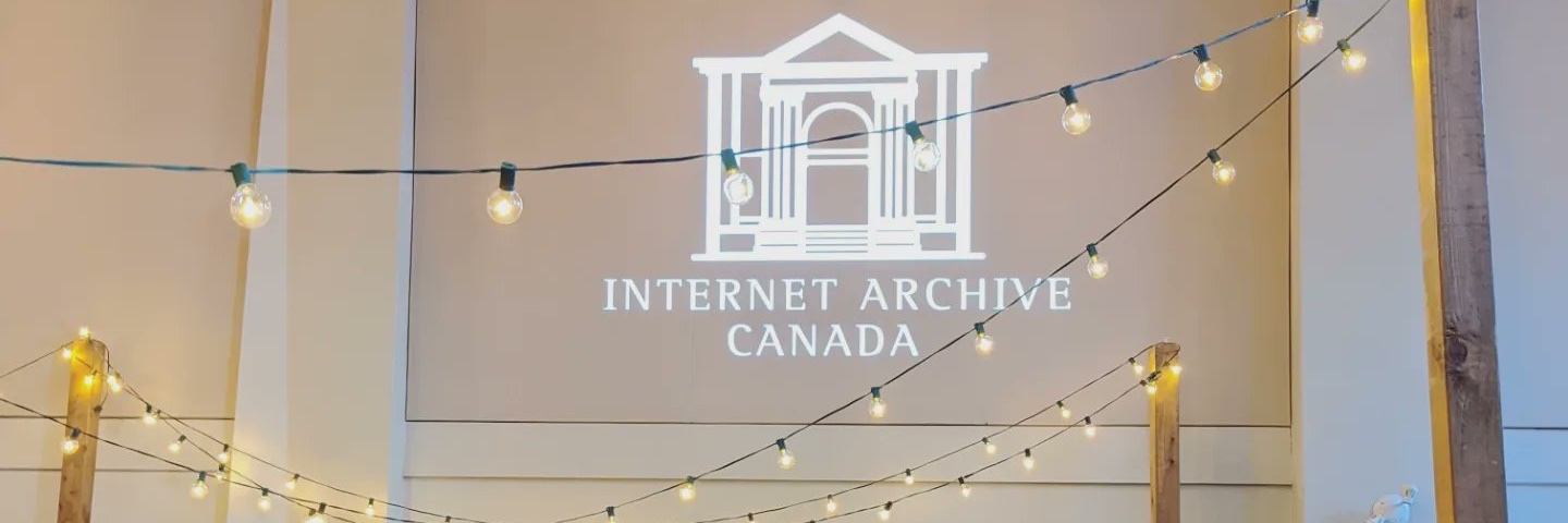 Internet Archive Canada banner