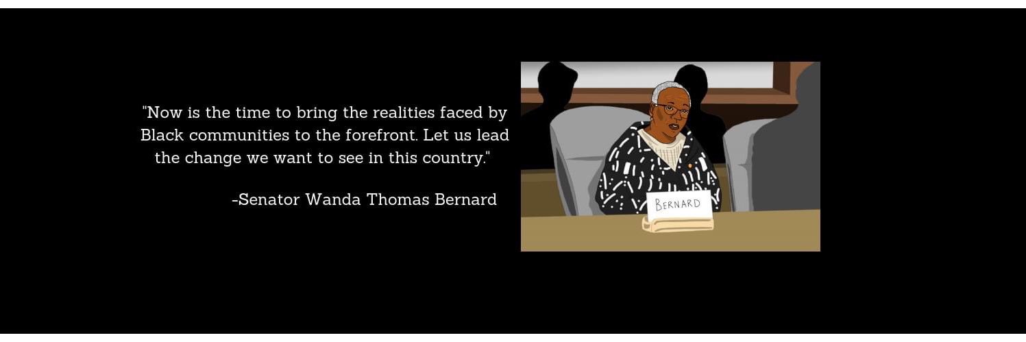 Senator Wanda Thomas Bernard banner