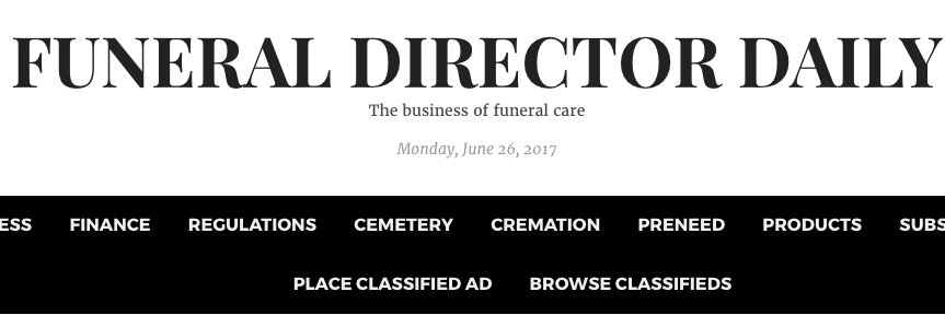 FuneralDirectorDaily banner