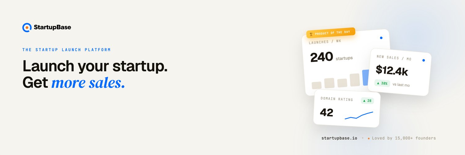 startupbaseio's profile banner image
