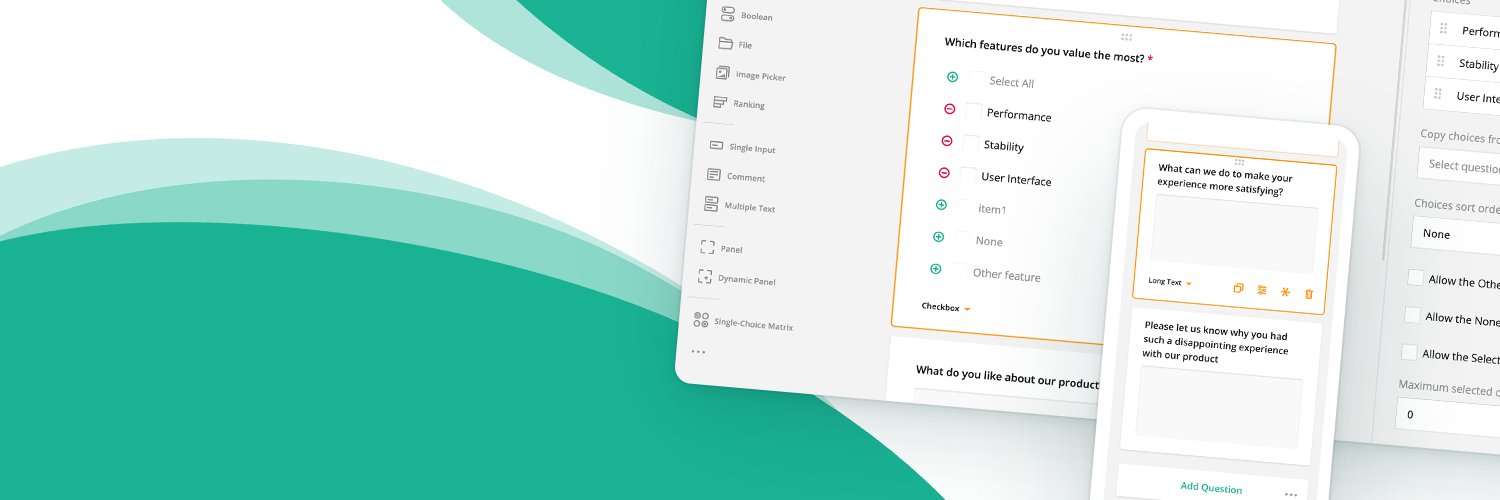 Survey.JS banner