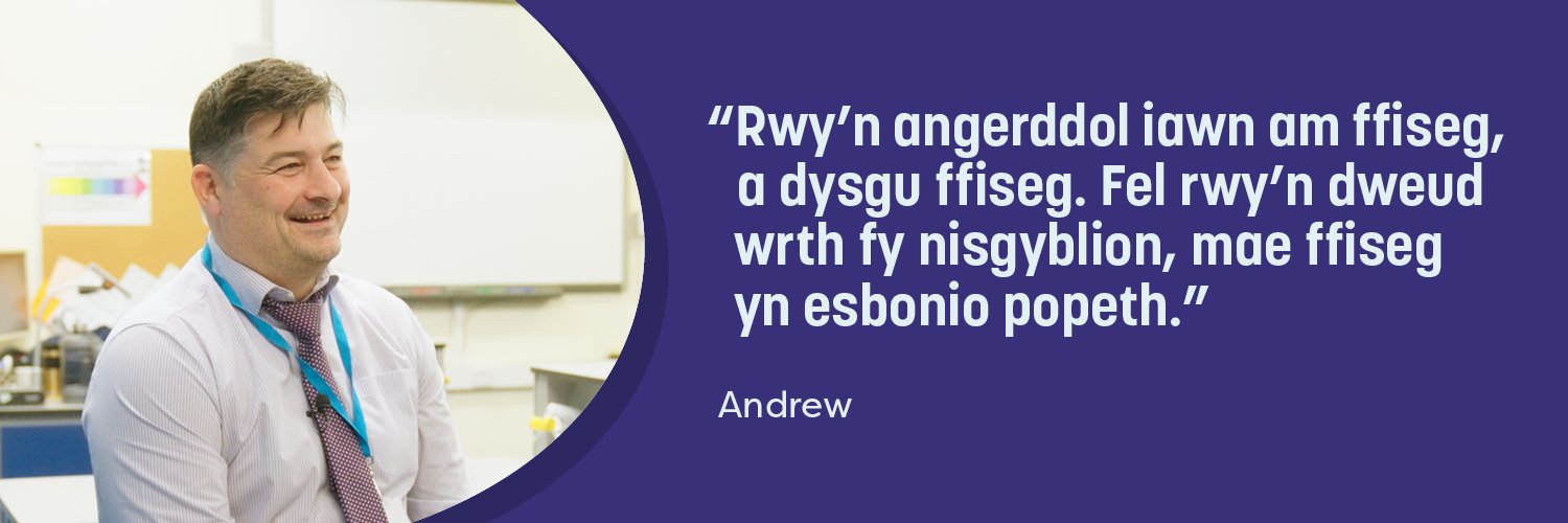 Addysgu Cymru's banner