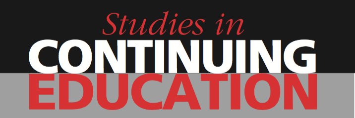 Studies in Cont Ed banner