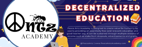 Peace Antz ☮️🐜| Web3 Education 🏫Impact DAO✨ Profile Banner