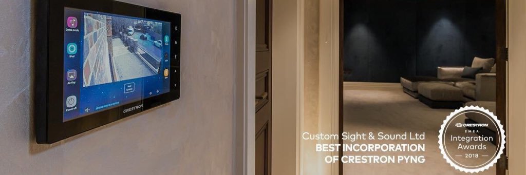 Custom Sight & Sound banner