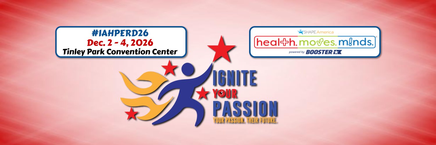 IAHPERD Illinois Assoc for Health, PE, Rec & Dance banner