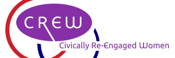 C.R.E.W. #CivicallyReEngagedWomen banner