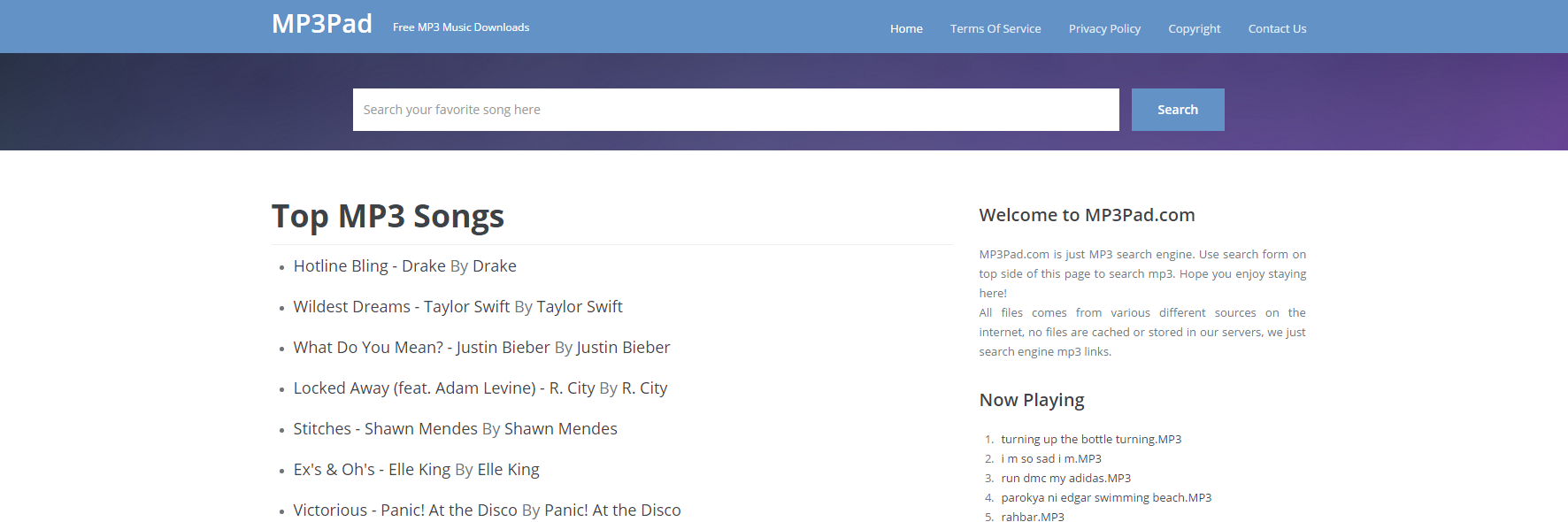 mp3pad's profile banner image