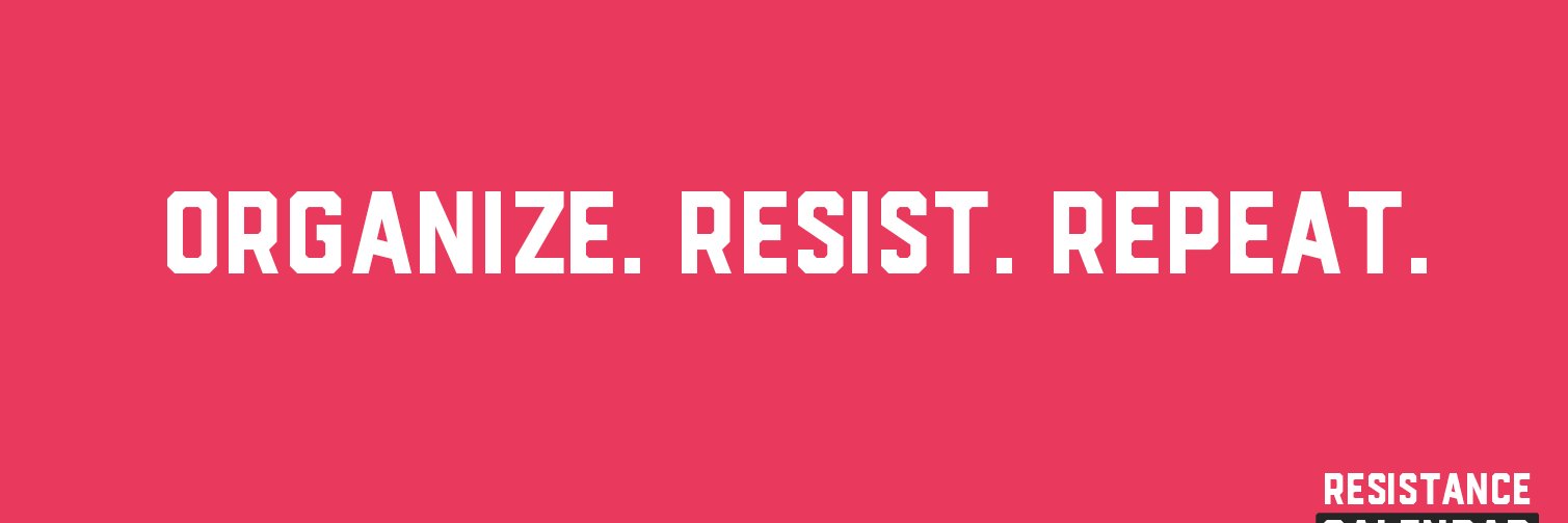 Resistance Calendar banner