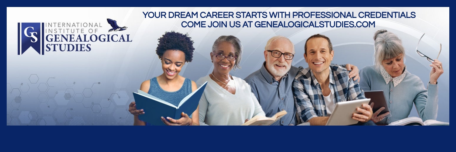 International Institute of Genealogical Studies banner