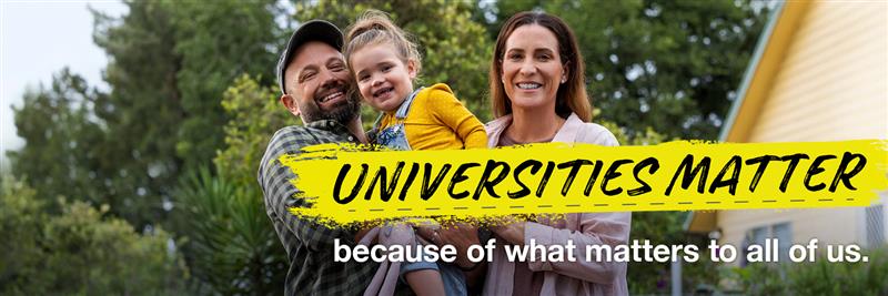 Universities Australia's banner