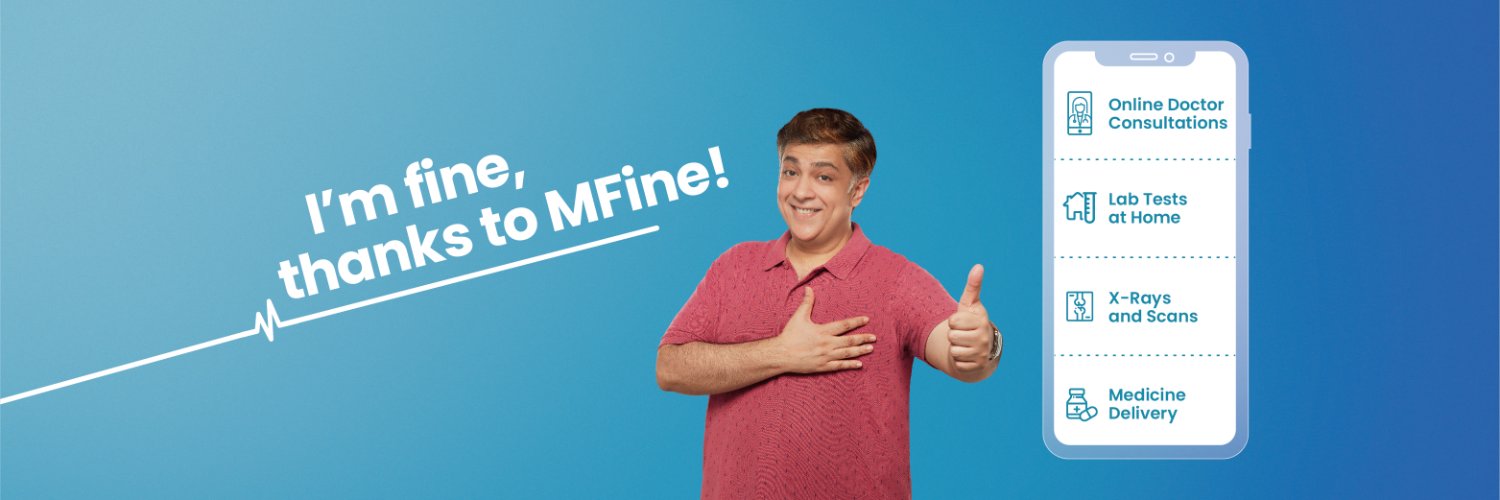 MFine banner