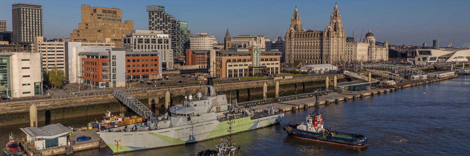 HMS MERSEY's banner