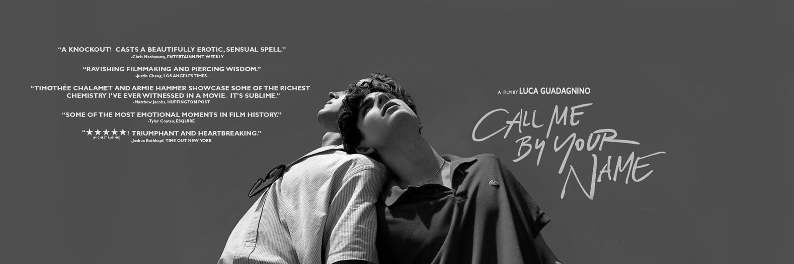 call me by your name banner