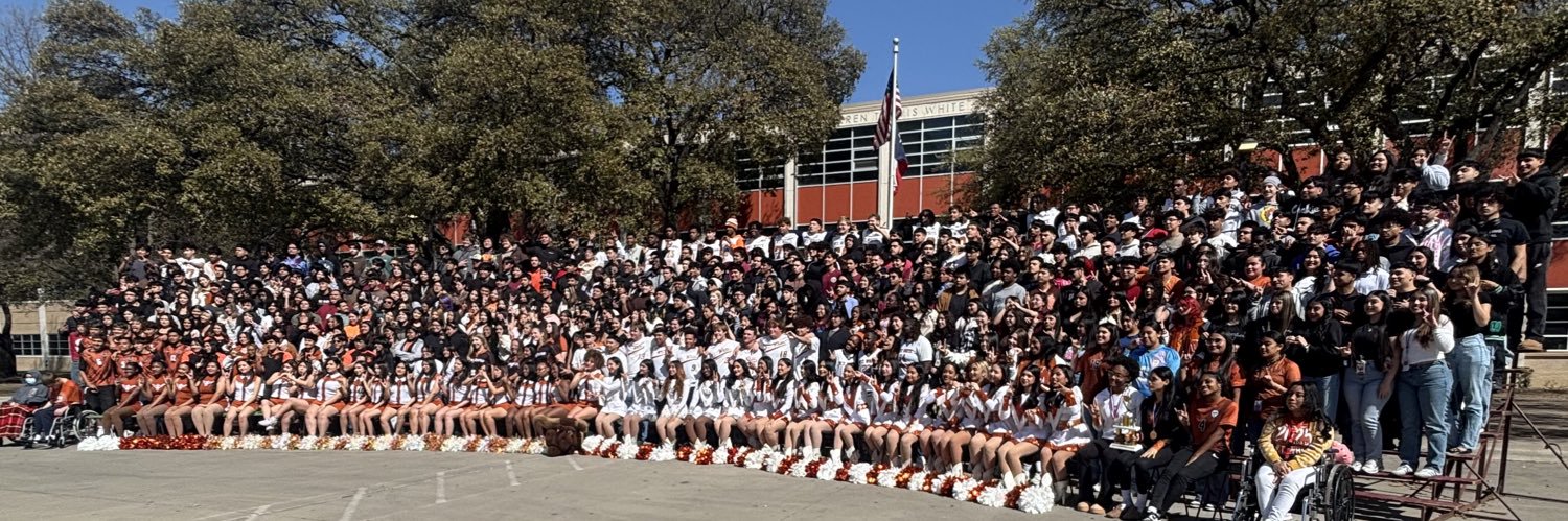 WT White High School's banner