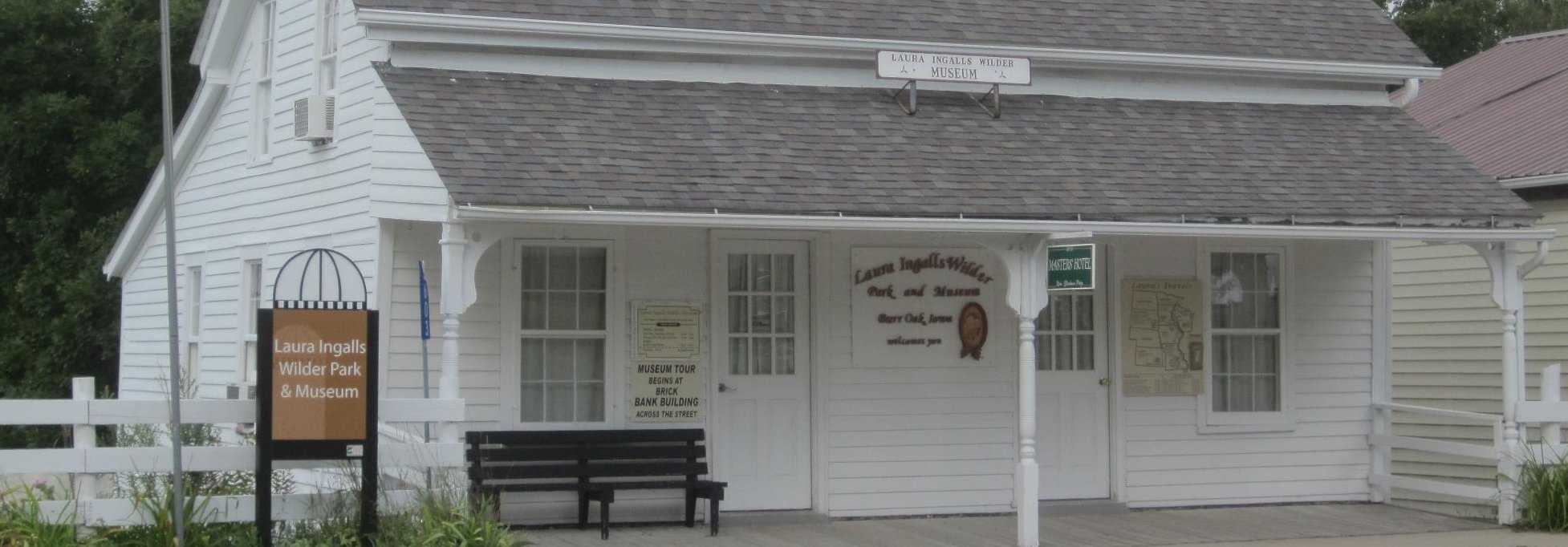 Laura Ingalls Museum banner
