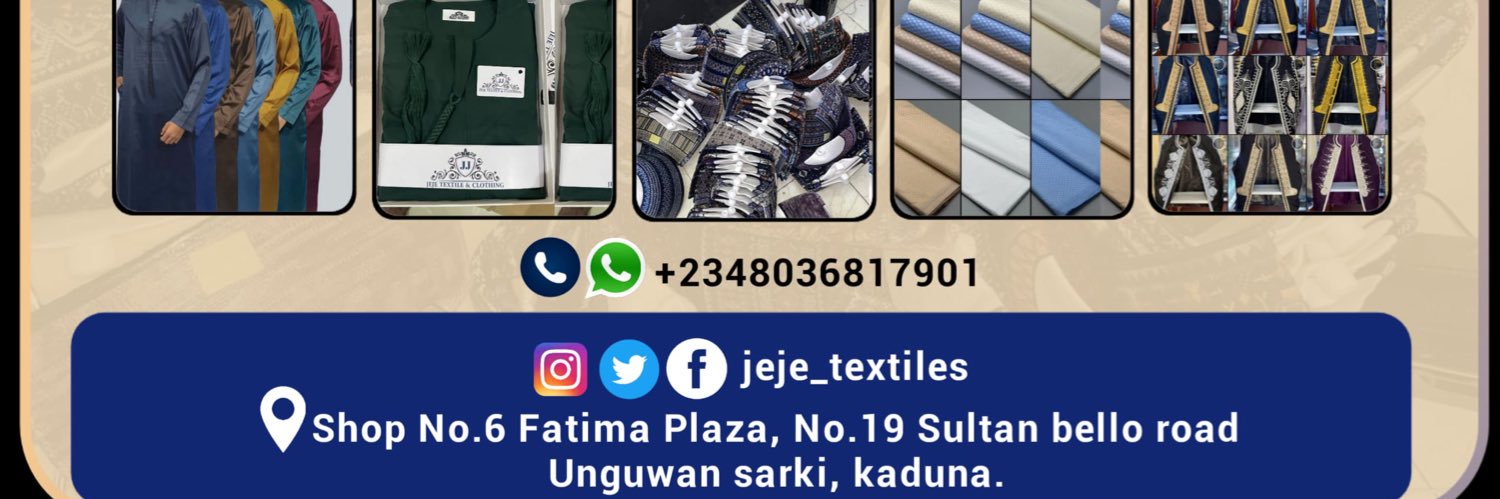Jeje Textile & Clothing's banner