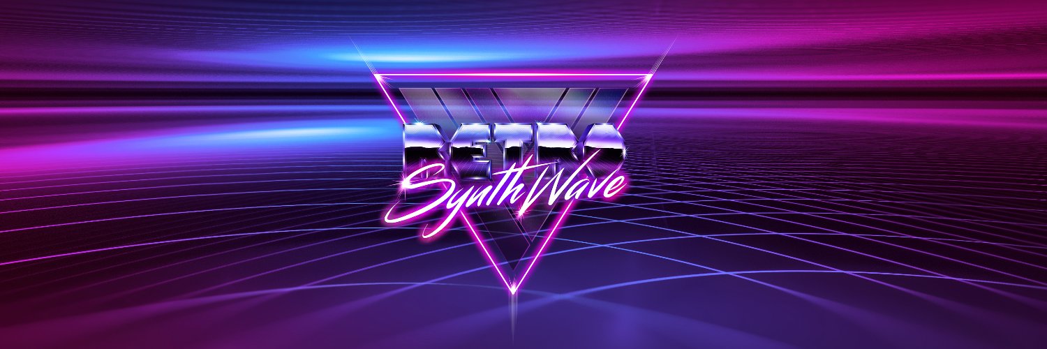 Retro Synthwave banner