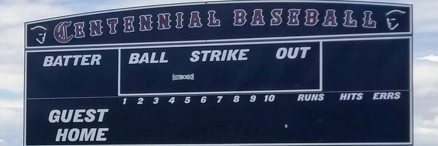 Centennial Baseball banner