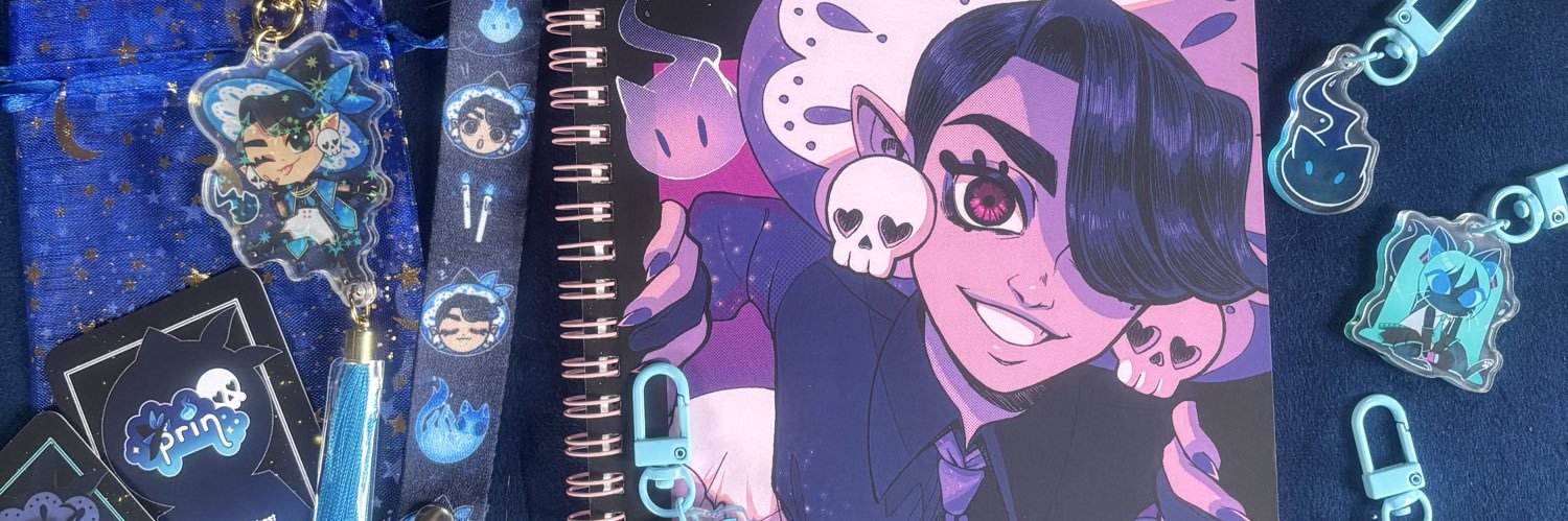 ✦ prinny 💀👻 ✦ is on bsky! banner