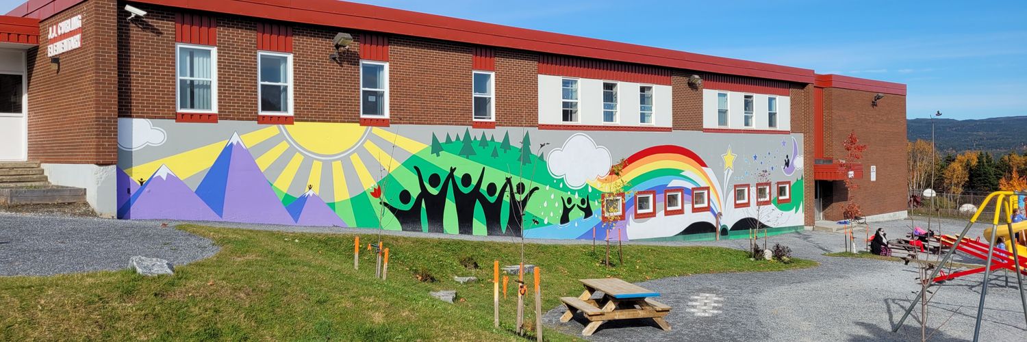 J. J. Curling Elementary banner