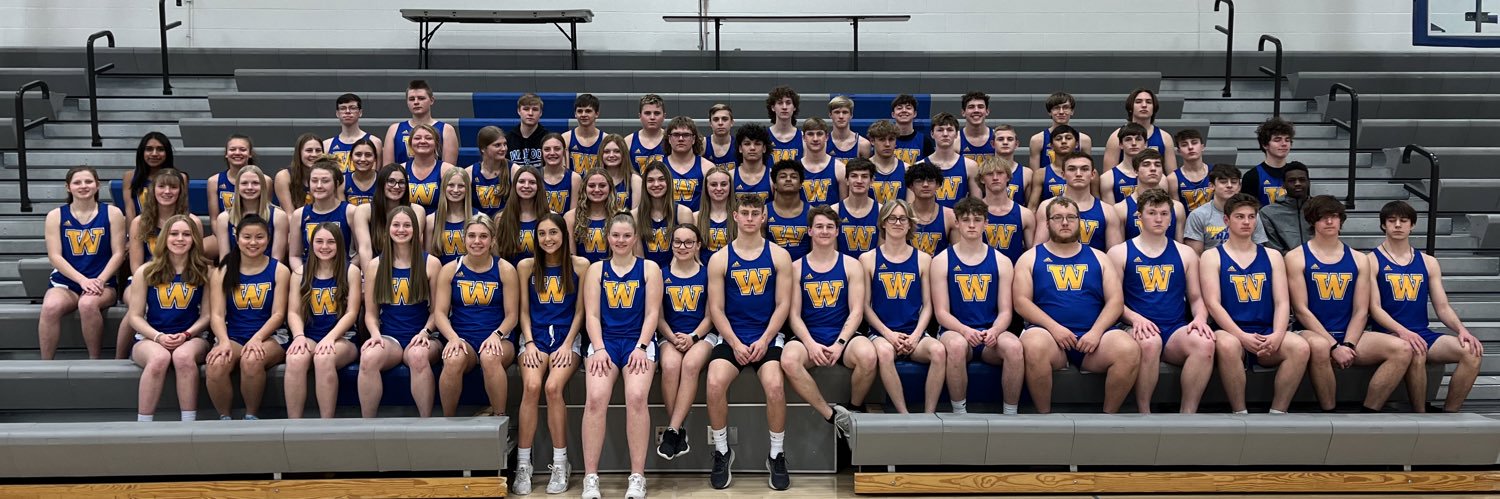 Wahoo Track & Field's banner
