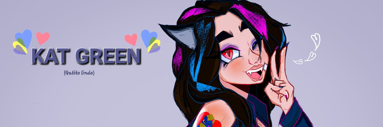 Kat ฅ^•ﻌ•^ฅ Green banner