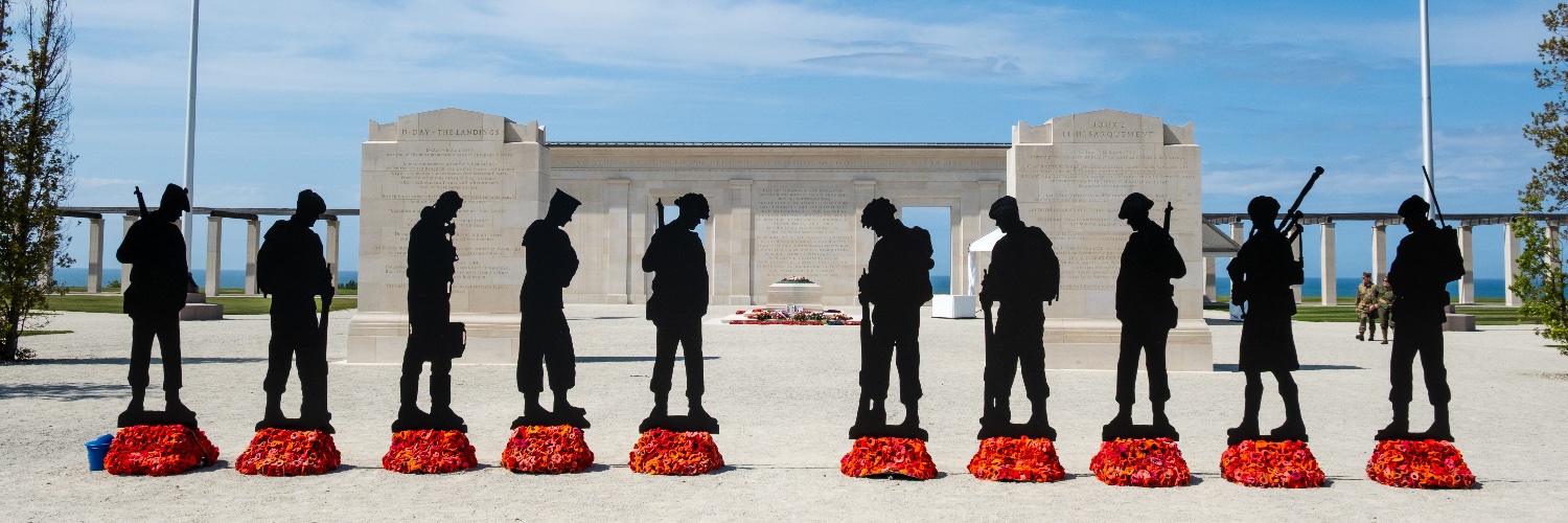 British Normandy Memorial's banner