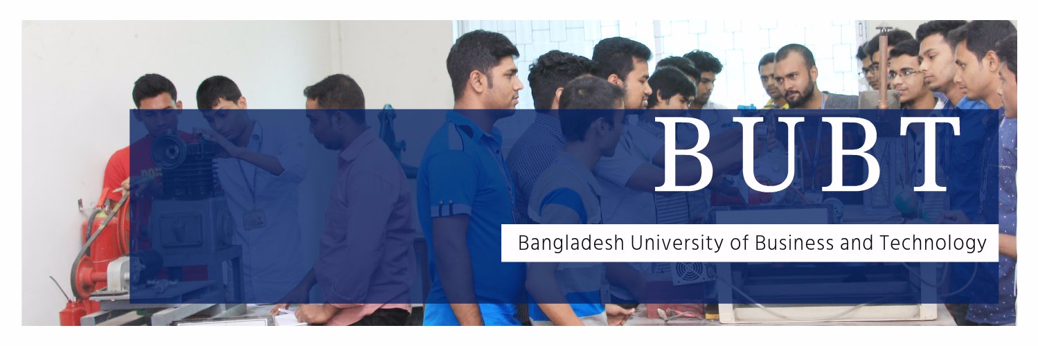 Bangladesh University of Business and Technology's official Twitter account